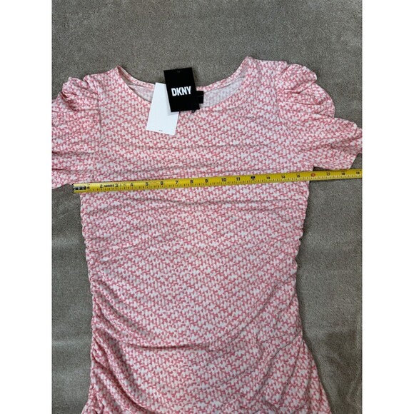 DKNY Printed Ruched Top Size Small - Picture 8 of 14